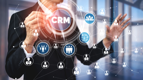 CRM Software Development Illustration
